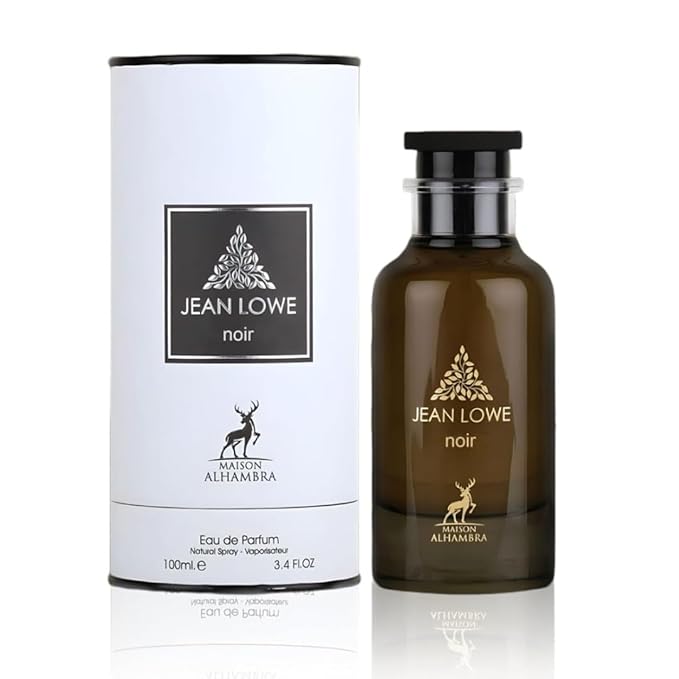 Lattafa Maison Alhambra JEAN LOWE NOIR EDP Spray 100ML (3.4 OZ), Rich and Alluring Scents for Men & Women.