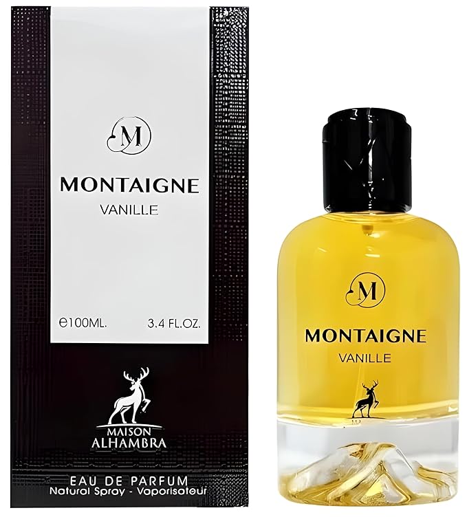 Maison Alhambra Montaigne Vanille Eau de Parfum Spray for Unisex, 3.4 Ounce